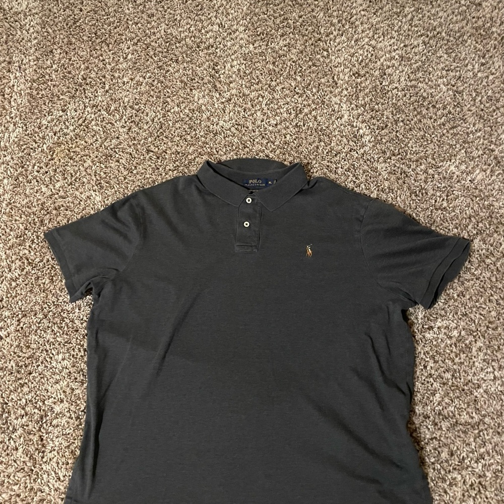 Ralph Lauren Men's Charcoal Polo Shirt